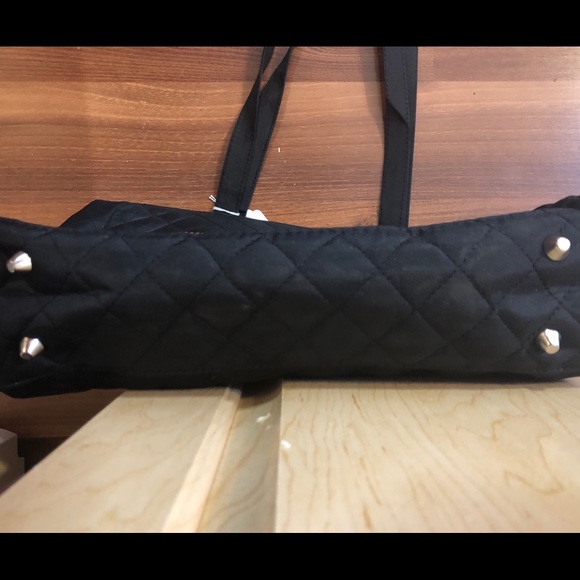 Medium Black Quilted Rhinestone Handbag - Picture 5 of 5